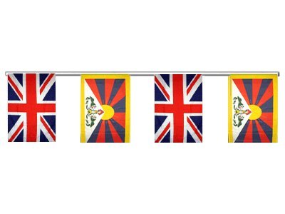 Guirlande d'amitié Royaume-Uni - Tibet 6 m : finie la déco terne
