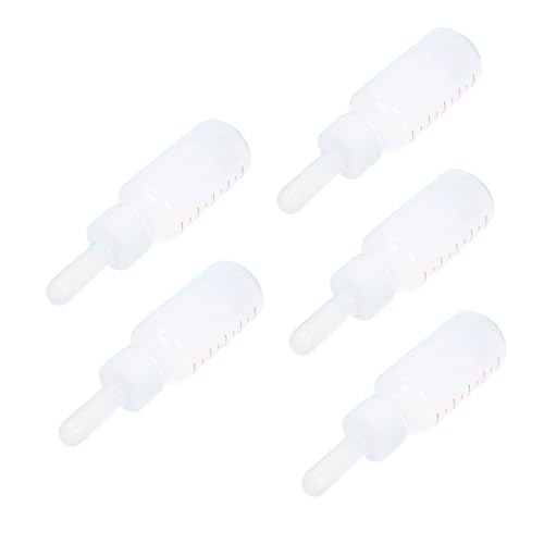 BESPORTBLE Dog Cat Nursing Bottles 5 Sets Silicone Bottle Leakproof Easy to Portable Scale Label
