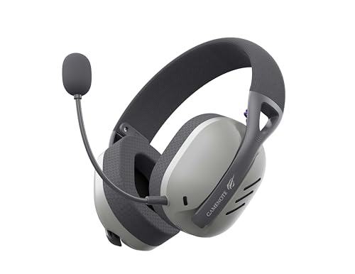 Fone de Ouvido Headset Gamer Havit Fuxi-H3 Gray, Com Fio e Sem Fio, Wireless 2,4GHz, Bluetooth, Cabo