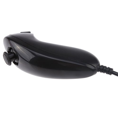 DuaFire Black Built-in Motion Plus Remote + Nunchuck Controller For Wii + Silicone Case + Wrist Strap(NON-OEM)