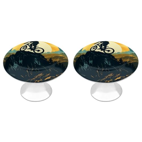 Image of Mountain Ride Drawer Pulls Decorative Cabinet Handle Kitchen Knobs Dresser Drawer Hardware 2 Pieces