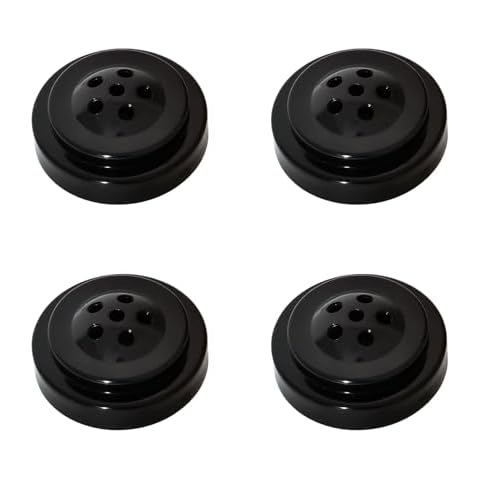 Zigvert 4 Pack 6 Hole Desk Flag Holder,Black Miniature Flag Stands, Six Hole Black Base For 4"x6" 5"x8" Stick Desk Flags, Holders for Almost All Small Mini Flags Cover