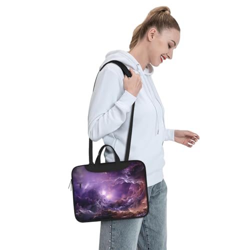 Bolso morado Galaxy para laptop 15.6 pulgadas unisex miniatura 3