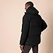 Amazon Essentials Men's Mid-Length Hooded Puffer Coat (Available in Big & Tall), Black, Medium