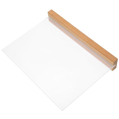 Chevalet de table en bois et porte-affiche transparent pour document de bureau
