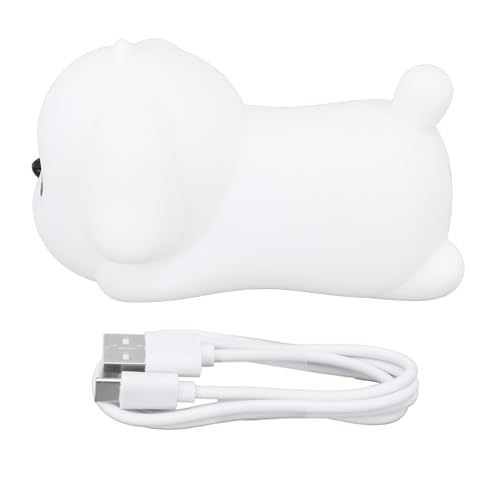 Lámpara de noche LED cachorro recargable con silicona
