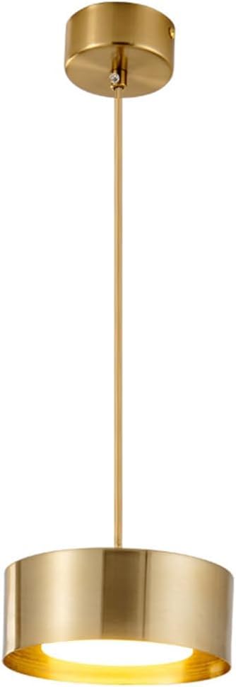Lampe suspendue ronde en métal et acrylique HJLJKG, lustre LED 5W moderne