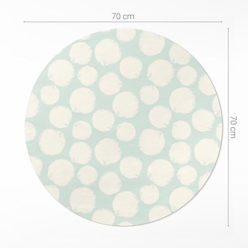 Tapis vinyle ø70 cm résistant pour protéger le sol des taches et rayures dans la cuisine - 4