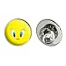 GRAPHICS & MORE Looney Tunes Tweety Face Metal 0.75