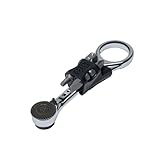 Klein Tools 65200MAG Slim-Profile Magnetic Mini Ratchet, 90-Tooth Ratchet Screwdriver Set with 1/4-Inch Nut Driver, 4 Bit Storage, Includes Phillips, Slotted, Square, and Nut Driver Adapter