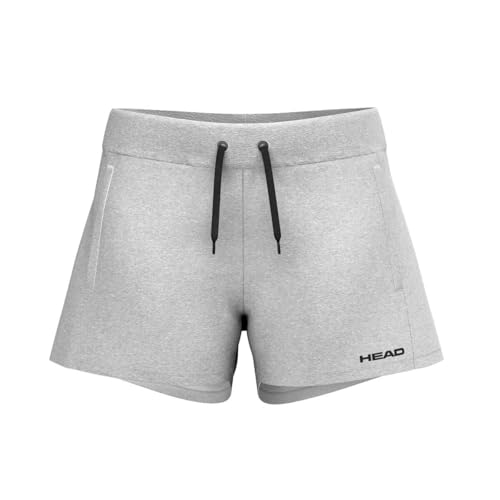 Short tennis femme HEAD Club Original gris chiné pour rester au sec