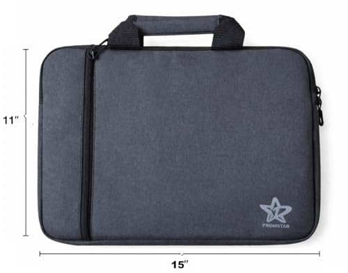 Image of Slim Fit 15.6 Inch Laptop Sleeve, Laptop Case with Handle & Pocket | Universal Compatible for Dell, HP, Lenovo, Asus, MacBook | Office /College Laptop Bag | Shock Absorber (Dark Grey)