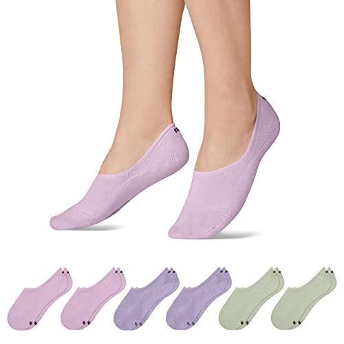Snocks Männer & Frauen No show Socken 6er Set Gr. 35-38 I Füßlinge passend für alle Schuhe I Dünne Socken auch für Hausschuhe geeignet I Egal ob für die Arbeit, Zuhause oder Gym I Pastel Mix 2