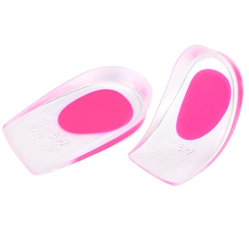 Image of Heel Cups, Gel Cushion Pads for Spur Relief Heel Pain Shock Absorbing and Heel Support, Shoe Pads for Women Size 9-13, 2 Pairs