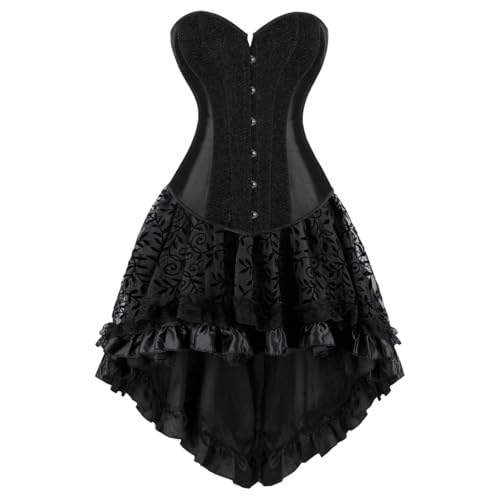 Women’s Corset with Skirt for Halloween and Renaissance Faire Costume XL