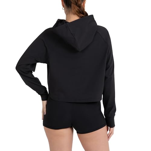 YITTY Active Women's UltraLuxe Cropped Hoodie – Soft Long Sleeve Sweatshirt, Lightweight (Activewear & Loungewear)2