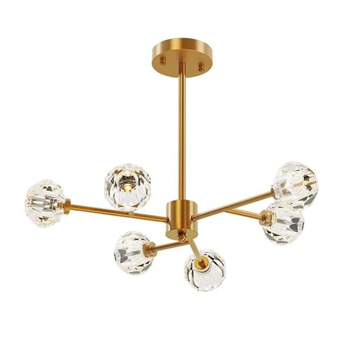 Suspension de plafond moderne en laiton : illuminez vos moments en famille
