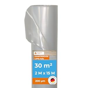 Produktiv Handel Dampfbremse 542872 LDPE-Folie 2x15m