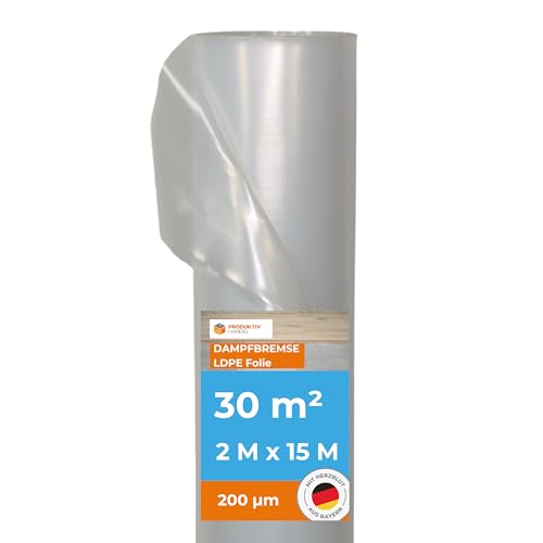 Produktiv Handel Dampfbremse 542872 LDPE-Folie 2x15m
