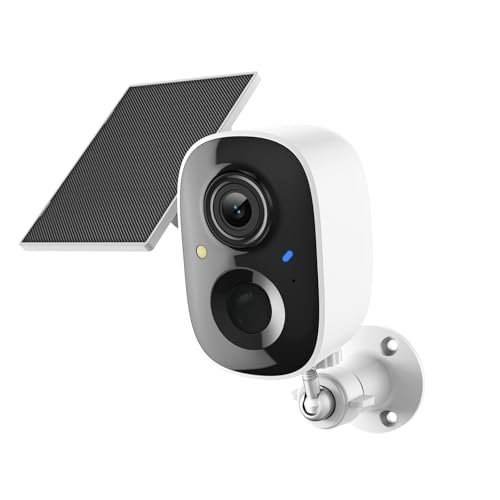 2K FHD Security Camera Wireless OutdoorCamera for Home Security, Instant Alert, AI Human Detection, Color Night Vision,2-Way Talk,SD/Cloud Storage,Solar/Battery Powered,Spotlight,Siren Alarm,2.4G WIFI