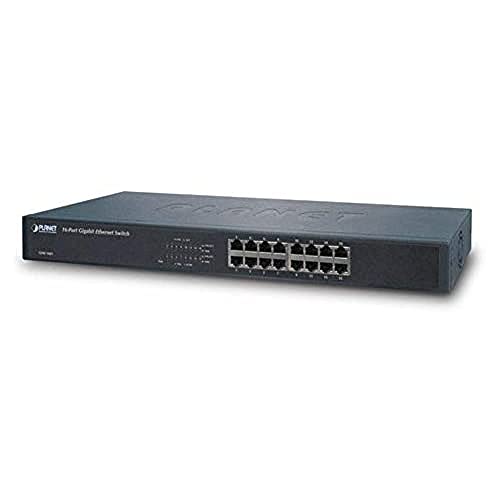 Planet Gigabit Switch N-Way 16 ports 10/100/1000 Mbps 16x RJ45 version rack