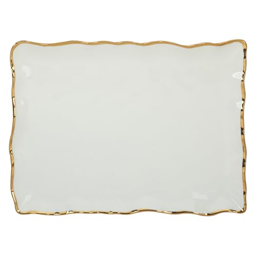 Regency Gold Porcelain Rectangular Platter with...