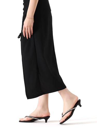 Image of Women's Flip-Flops Kitten Heels Thong Sandals For Women Square Toe Slip On Fashion Summer Dress Sandals
