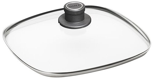Couvercle carré en verre résistant 20x20 cm avec évent vapeur anti-débordement