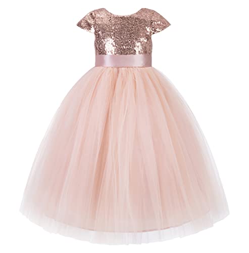 ekidsbridal Cap Sleeves Sequin Father Daughter Dance Recital Dresses Pretty Princess 211 7