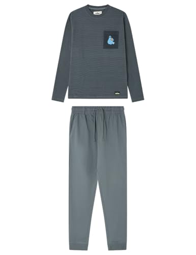 Pyjama en coton homme à rayures Springfield Cookie Monster