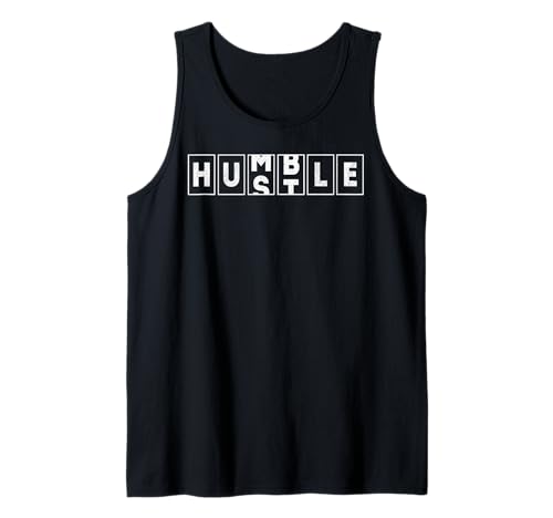 Funny Hustle Humble Odómetro Hombres Mujeres Cool Inspirador Camiseta sin Mangas