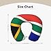 DngSer South African Flag Memory Foam Travel Pillow - U-Shaped Neck Support â€“ Perfect for Watching Movies, Working, Driving, Relaxing
