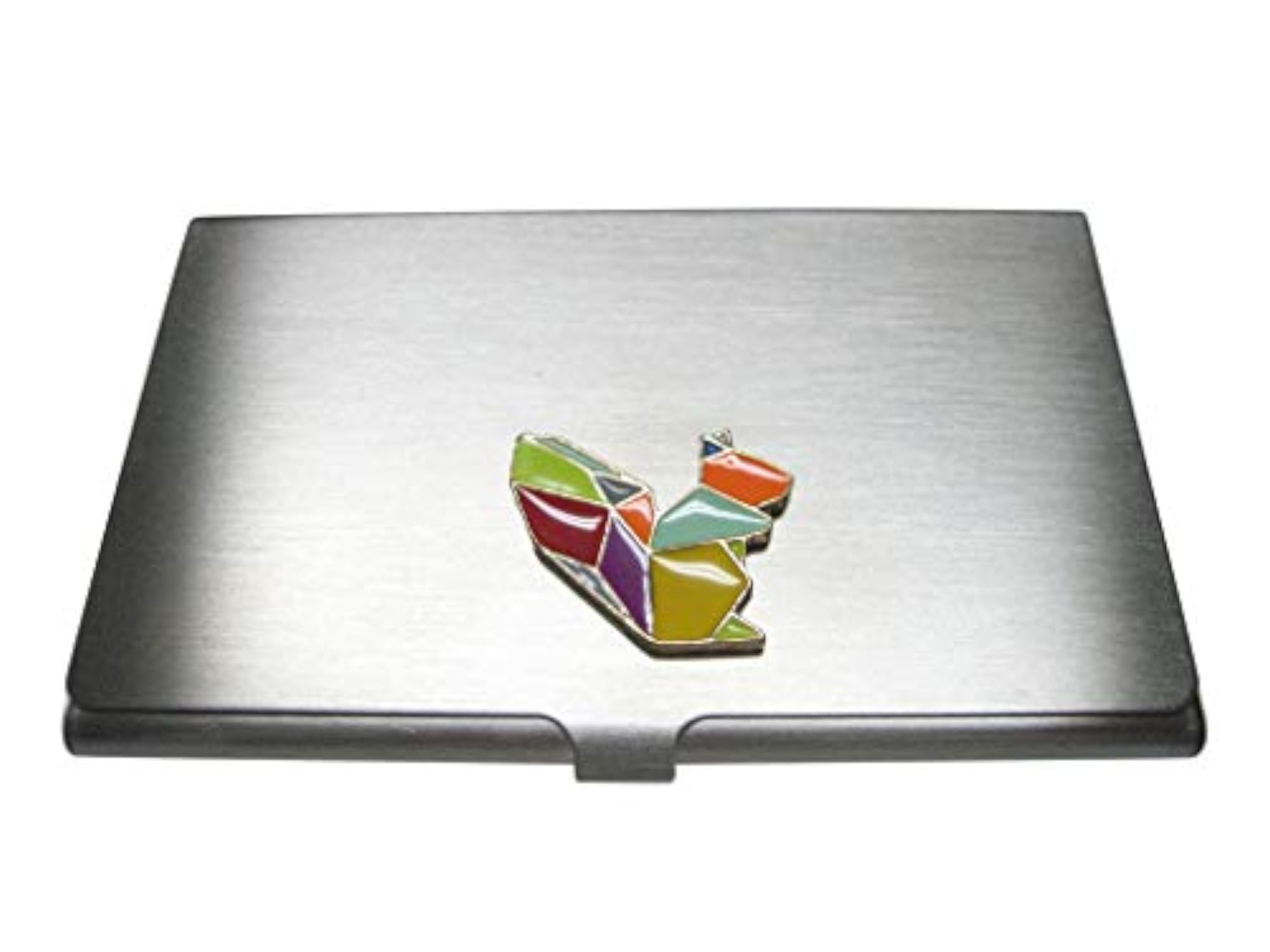 Colorful Origami Squirrel Business Card Holder