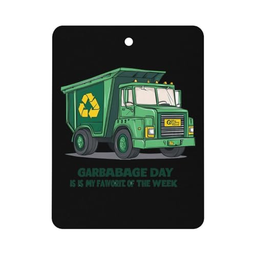 Garbage Truck Car Air Freshener Hanging Aromatherapy Tablets for Car Accessories Square