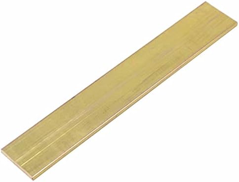 1/8" x 1" C360 Brass Square BAR 6" Long Solid,Flat Mill Stock