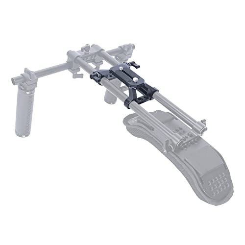 NICEYRIG Lightweight Base Plate with Dual 15mm Rod Clamp for Canon/Nikon/Sony/Panasonic Camera, Cage, Tripod - Image 2