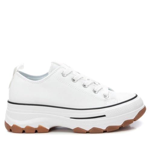 REFRESH - Zapatilla Mujer Blanco - Calzado Cómodo y Versátil - Moda Casual - Modelo 17247706 (Talla 39)