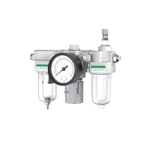 Regulador de presión de aire AC4000-06 con filtro purificador neumático triplex integrado