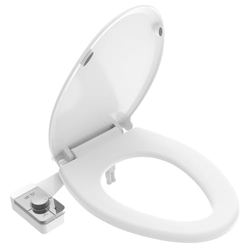 Image of Upgrade Non-Electric Bidet Toilet Seat, Fits Elongated Toilets, Self-Cleaning, Bidet Attachment for Rear & Feminine Wash, Ambient Water Temperature - Bidet with Easy Installation