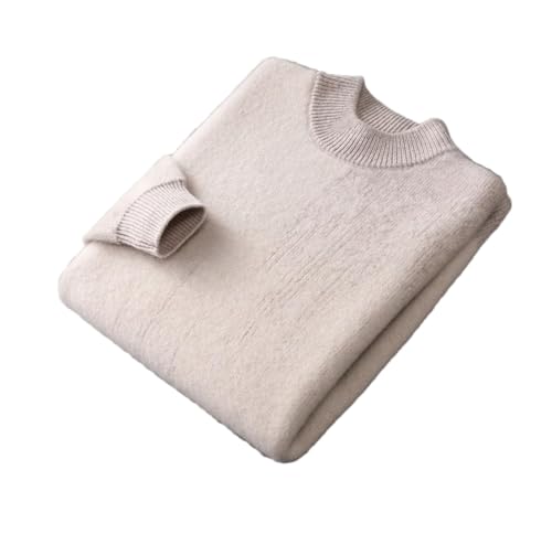 Men's Wool Sweater Thick Knitted Sweater Half High Collar Pullover Casual Gradient Long Sleeved Tops