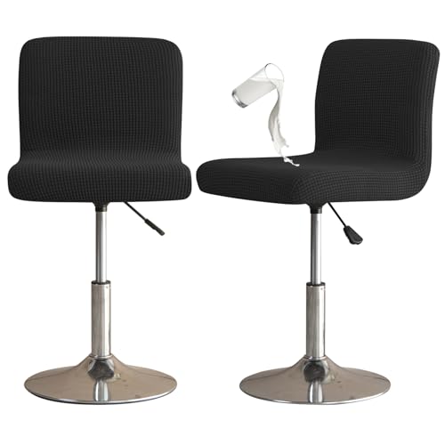 Image of Chair Covers Bar Stool Cover 2pc Bar Chair Cover Swivel Bar Stool Slipcover