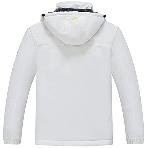 QPNGRP - Chaqueta de esquí para Hombre (Forro Polar, Resistente al Viento)