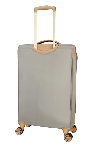 Image of Dockers Seahorse Softside Expandable 8-Wheel Spinner Travel Checked Luggage, 24-Inch, New British Khaki