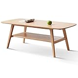 センターテーブル 源氏木語YESWOOD ローテーブル テーブル 100％無垢材天板 机 コーヒーテーブル 幅100×奥行50×高さ44cm 勉強机 在宅勤務 ほぞ接ぎ技術 組立簡単 収納棚板付き 天然木 ナチュラル 文机 和風 Y83J08100