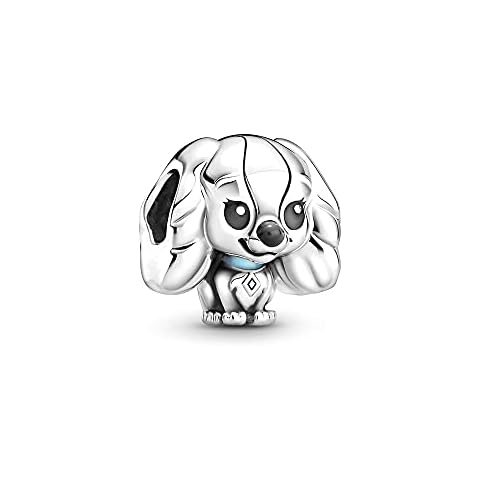EZ Tuxedo Lady And The Tramp Charms 925 Sterling Silver Lovely Dog with Enamel for Bracelets Cover