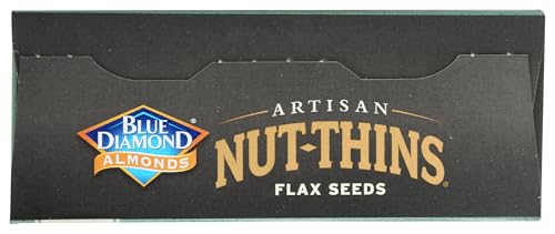 Image of Blue Diamond Almond Artisan Nut Thins Cracker Crisps, Flax Seeds, 4.25 Ounce