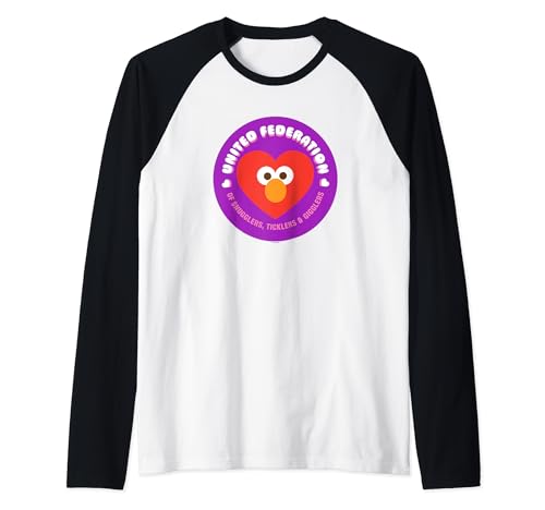 Vêtement Elmo Sesame Street t-shirt de baseball manches raglan pour enfant