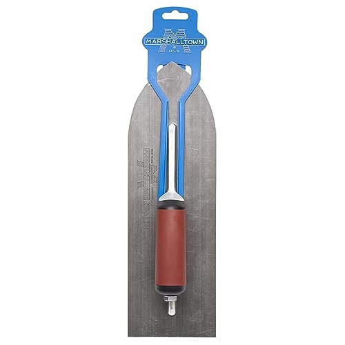 Llana alisadora puntiaguda Marshalltown de acero azul y mango Durasoft 3