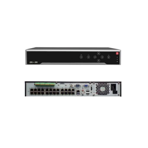 Image of 32 Channel 8K Network Video Recorder NVR with 24 POE Ports, DS-7732NI-M4 /24P Hard Drive Not Included, Up to 32MP, Dual 4K HDMI, 4 SATA, Single VGA and CVBS