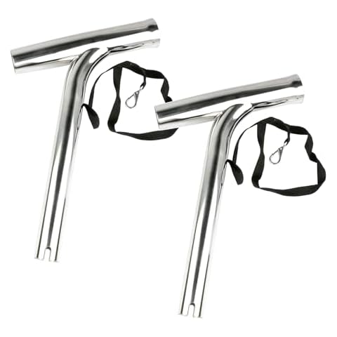 2PCS Stainless Steel Outrigger Fishing Rod Holder for Marine Boat Yacht Cover